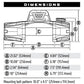 WARN VR EVO 8 Winch – 8,000 lb Steel Cable