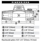 WARN VR EVO 10 Winch – 10,000 lb Steel Cable