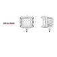 مجموعة إضاءة LED D-SS Pro، مثبتة على السطح، سبوت، لون كهرماني PRO، زوج