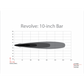 شريط إضاءة LED من Revolve، مقاس 10 بوصات، حلقة تزيينية بيضاء