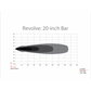 شريط إضاءة LED من Revolve، مقاس 20 بوصة، بحلقة تزيين باللون الكهرماني