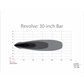 شريط إضاءة LED من Revolve، مقاس 40 بوصة، بحلقة تزيين باللون الكهرماني