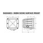 مجموعة إضاءة LED Radiance Plus RGB، مشهد، زوج