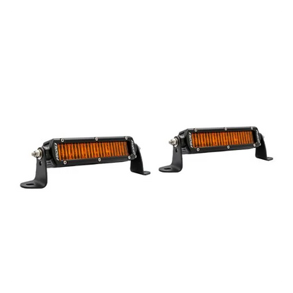 شريط إضاءة LED Pro من سلسلة SR، مقاس 6 بوصات، SAE، لون كهرماني PRO، زوج