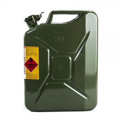 ARB 20L Metal Jerry Can, Petrol, Green