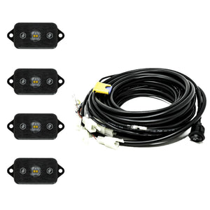 مجموعة إضاءة LED بيضاء للصخور من BAJA DESGINS 447059 - UNIVERSAL